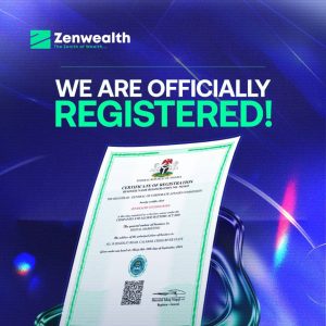 Zenwealth is a registered company or business