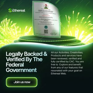 Ethereal is registered with the CAC